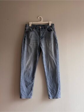 American Eagle Outfitters Mom Jeans Blue Wash Stretch Denim Womens Size 6